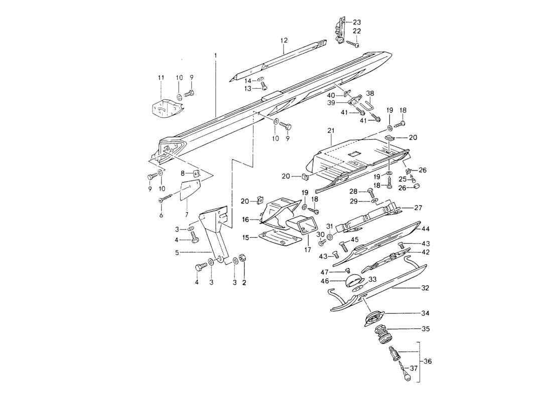 a part diagram from the porsche 964 parts catalogue