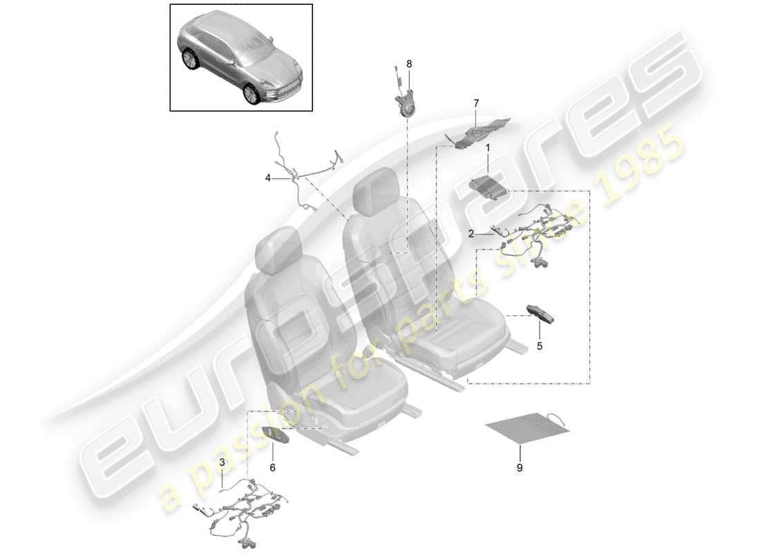 part diagram containing part number 95b971364bs