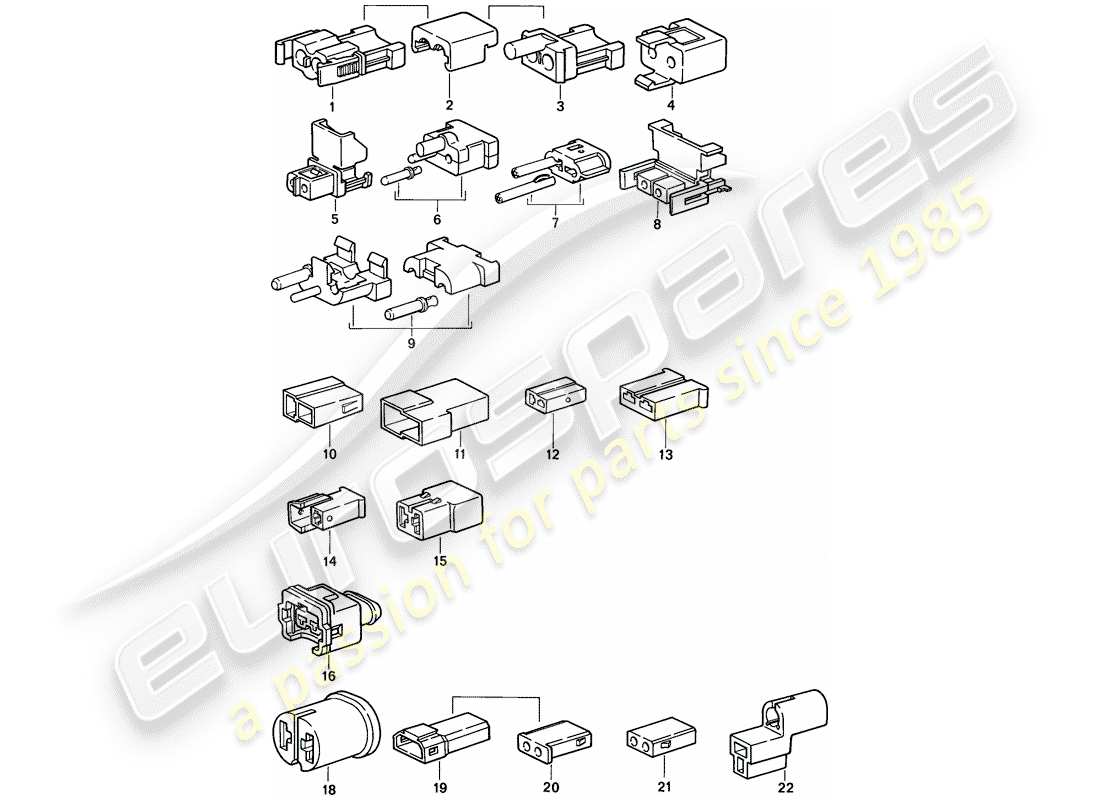a part diagram from the porsche 1987 (924s) parts catalogue