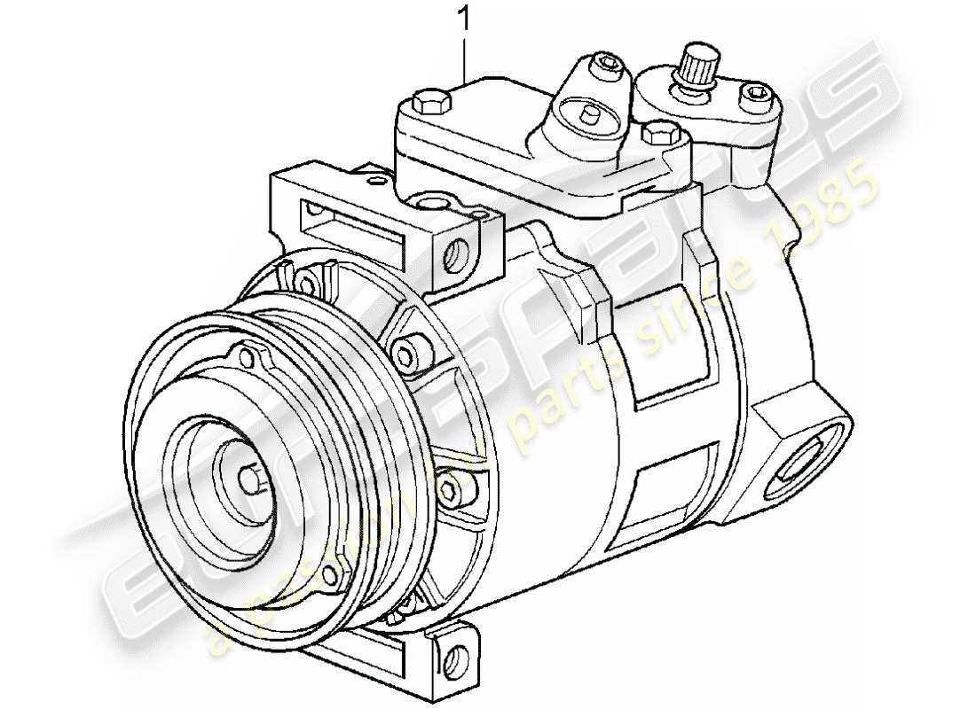 porsche replacement catalogue (1978) compressor part diagram