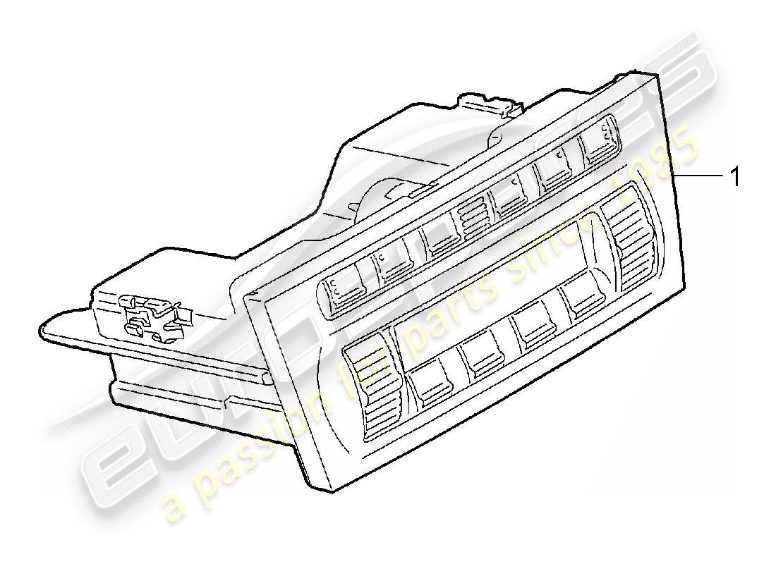 porsche 2005 (997-1) control switch part diagram