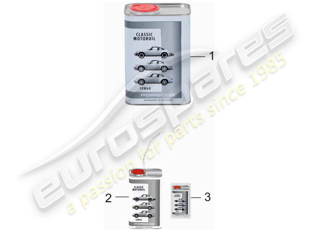 porsche 964 (1994) engine oil - porsche classic 10w60 part diagram