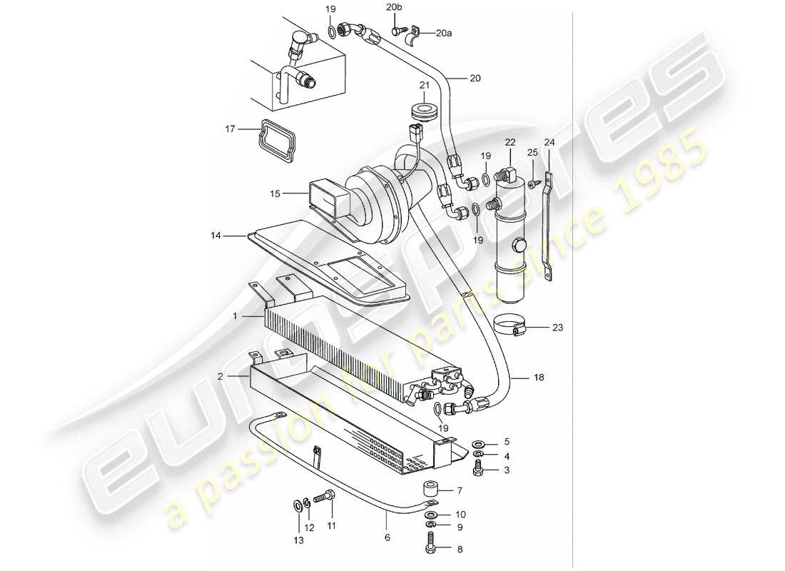porsche 1987 (911) capacitor - lines - accessories and others part diagram