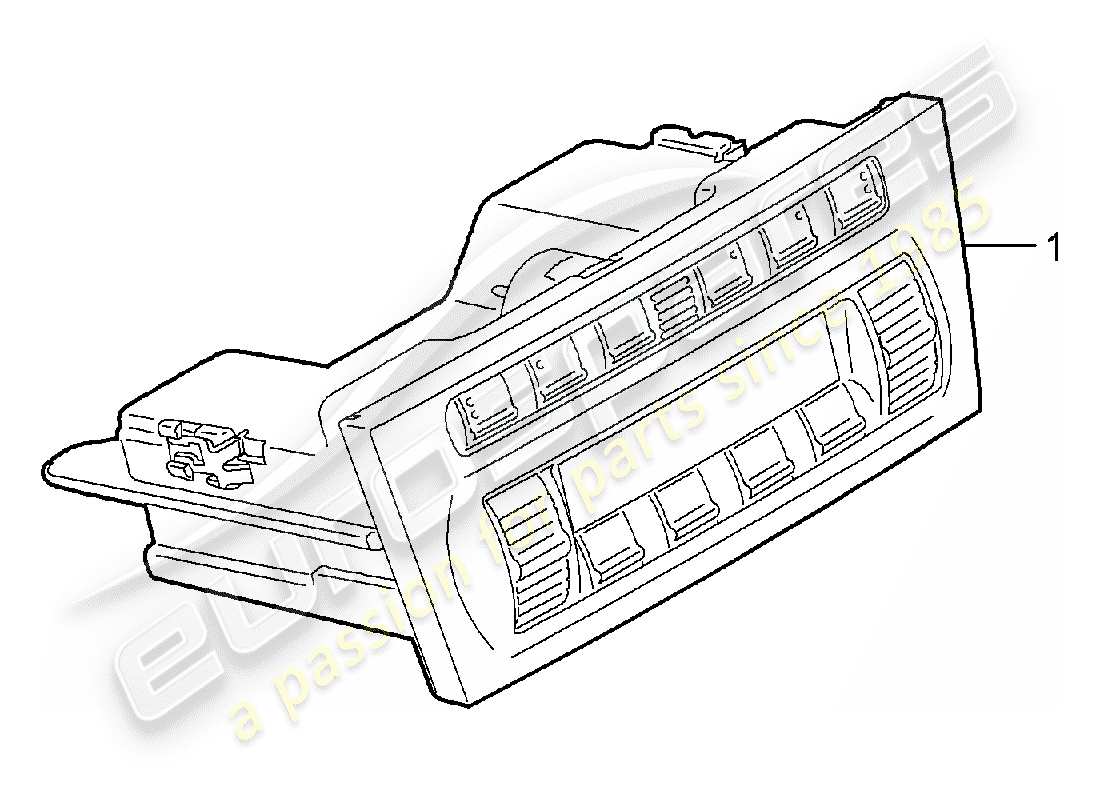 porsche 2005 (987 boxster) control switch part diagram