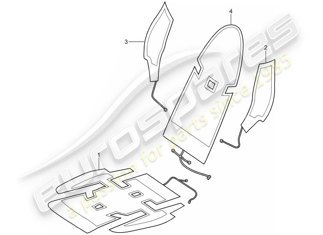 porsche 2010 (997-2) heater part diagram
