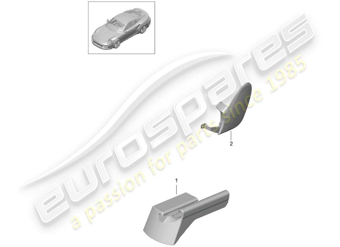 porsche 2014 (991-1 turbo) sports seat plus part diagram
