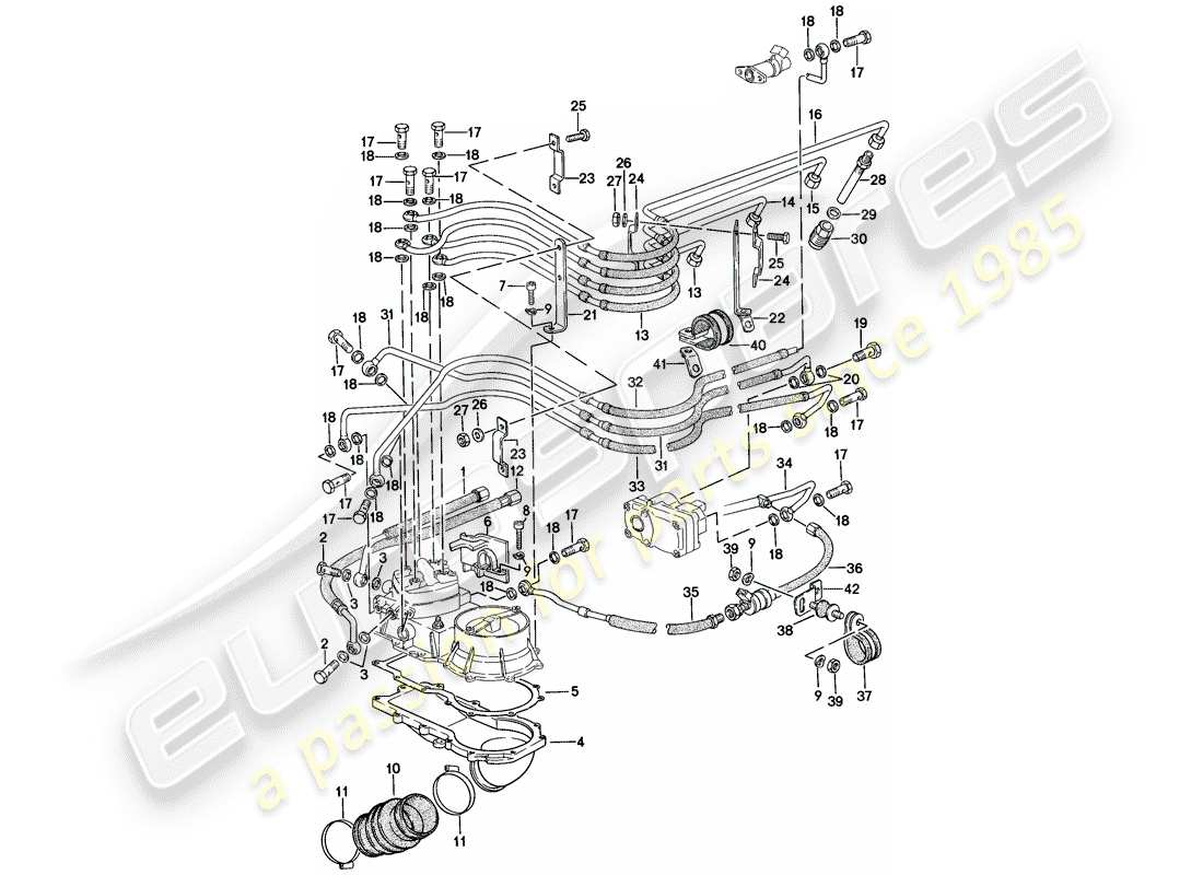 porsche 1978 (924) k-jetronic part diagram