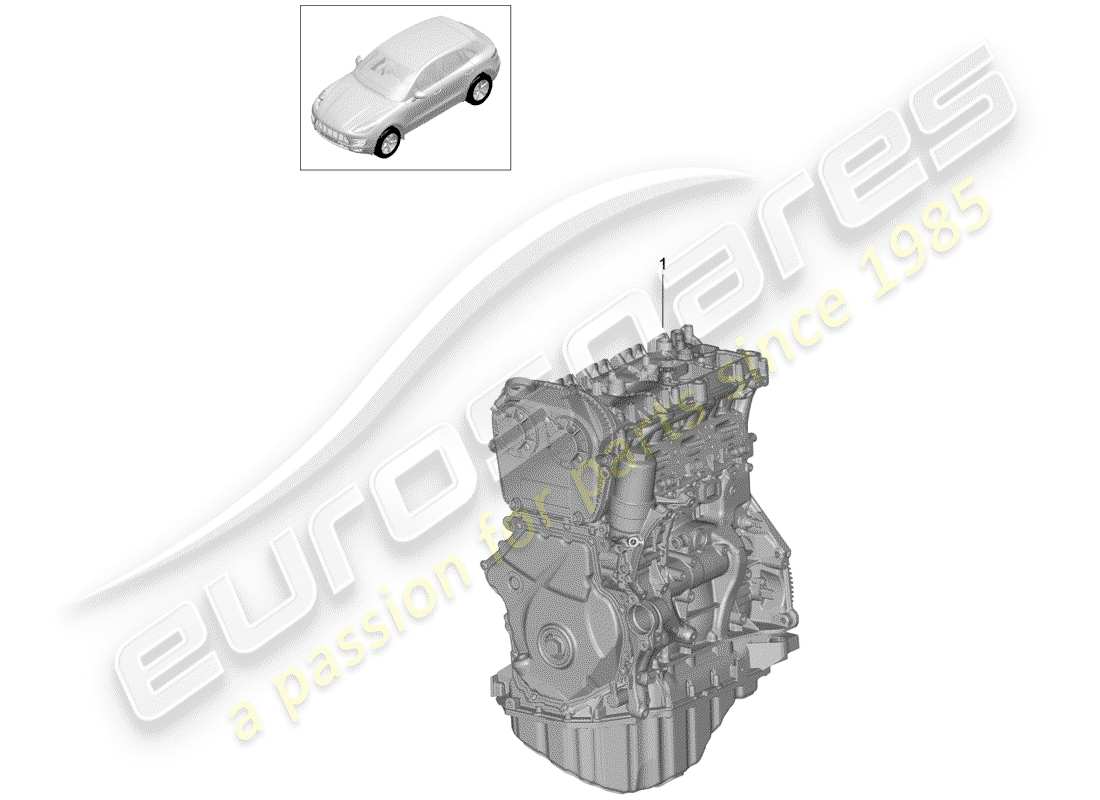 porsche 2015 (macan) long block part diagram