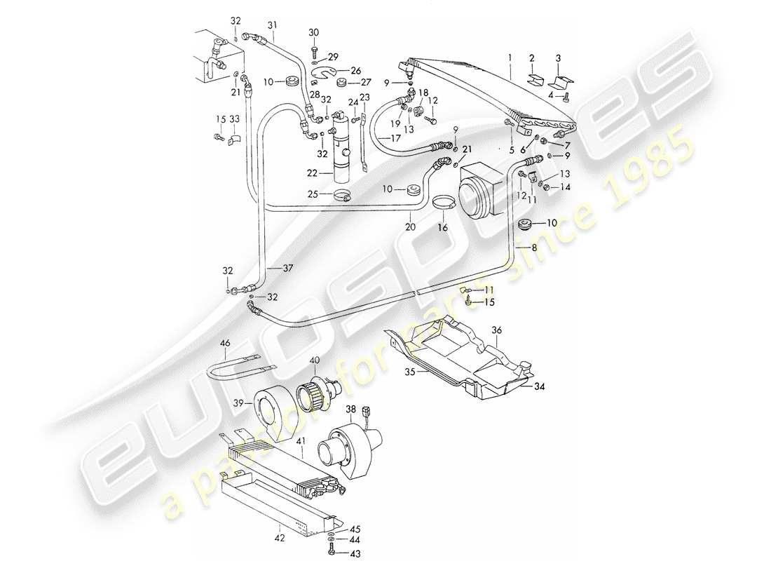 porsche 1966 (911/912) capacitor - hoses - fasteners - d - mj 1969>> part diagram