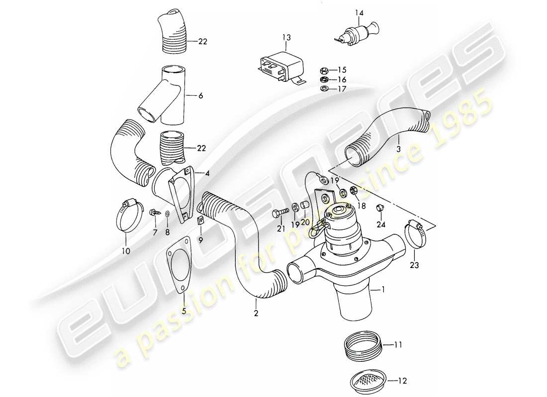 porsche 1969 (911/912) fan - -67 - standard - 68 - - - d >> - mj 1968 part diagram