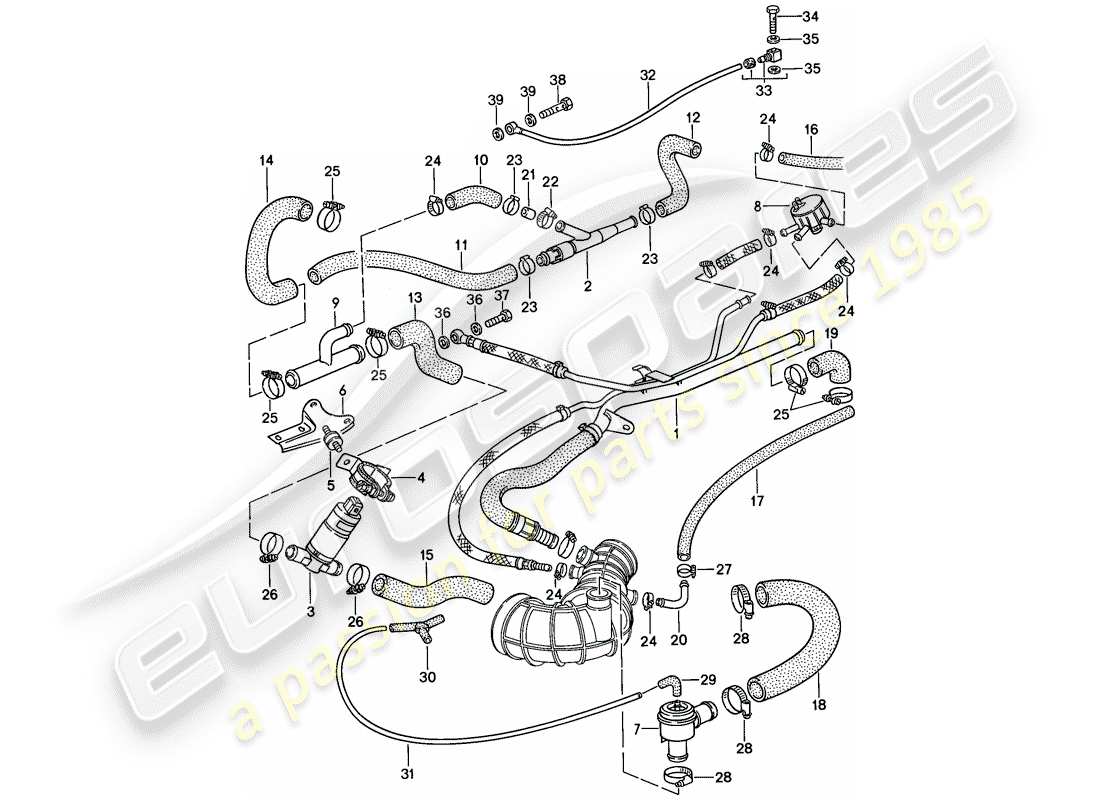 porsche 1988 (944) l-jetronic - 3 - d >> - mj 1987 part diagram