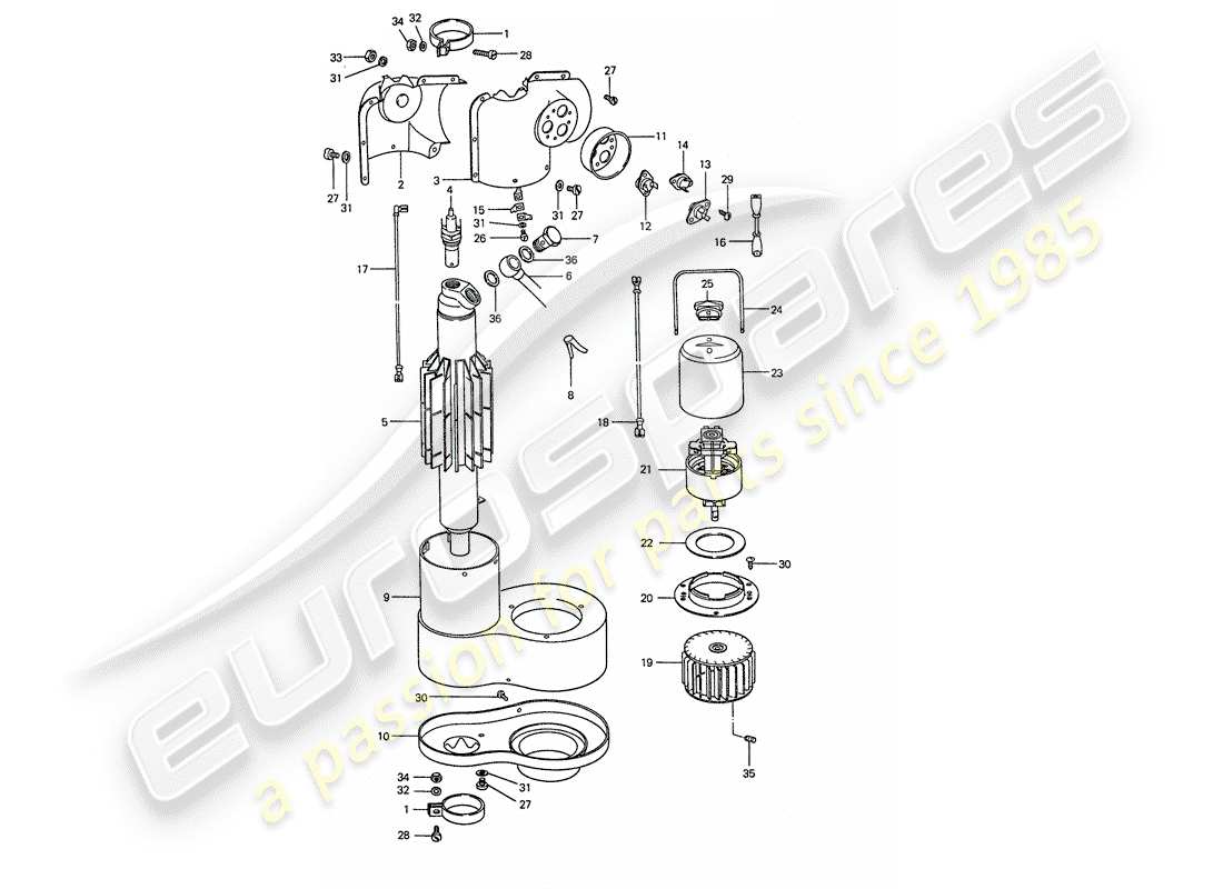 porsche 1974 (911) repair material - heater - d >> - mj 1976 part diagram