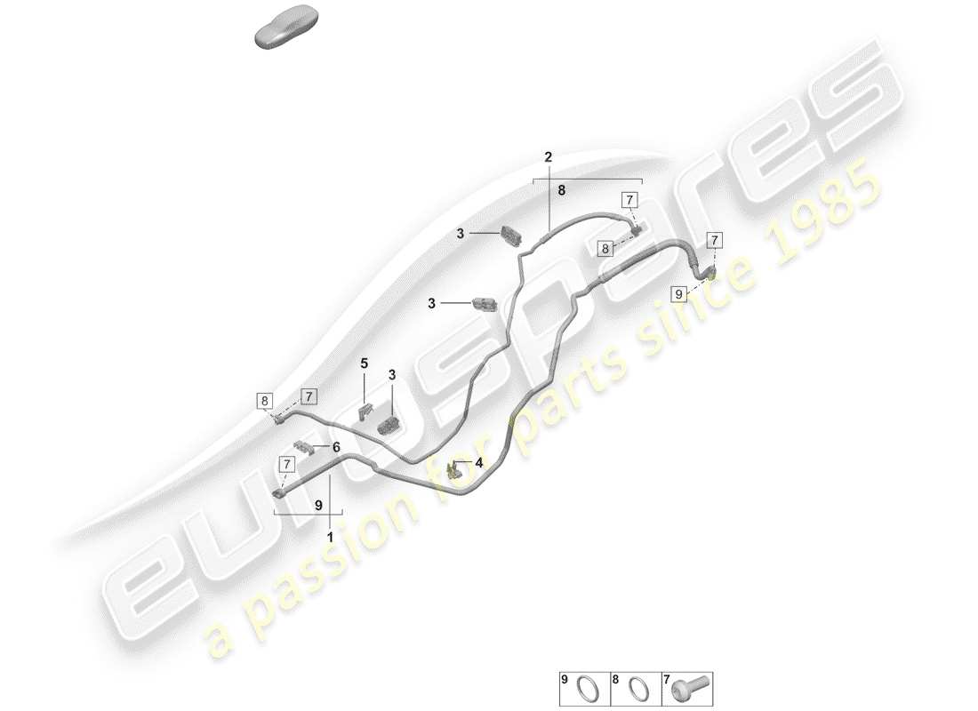 porsche 2019 (992-1) air conditioner part diagram