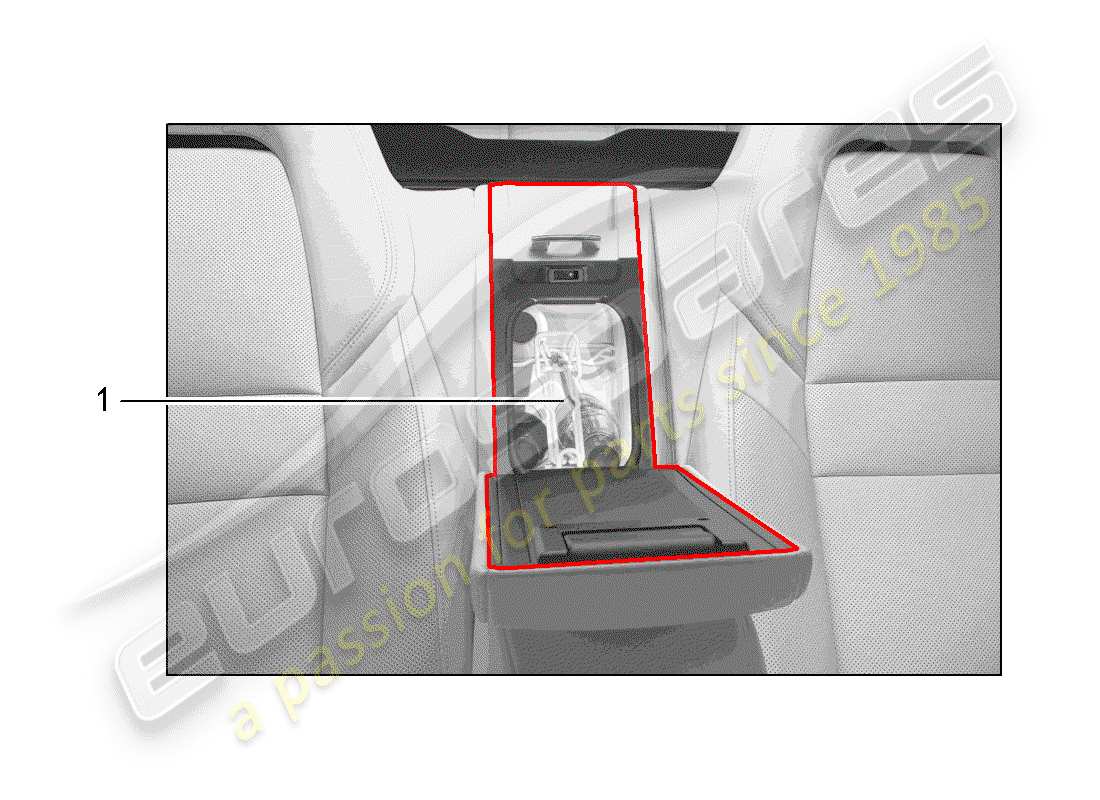 porsche 2014 (tequipment panamera) refrigerator part diagram