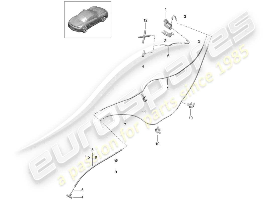 porsche 2015 (981 boxster) exhaust system part diagram