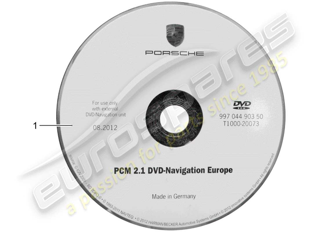 porsche 2000 (tequipment) navigation part diagram