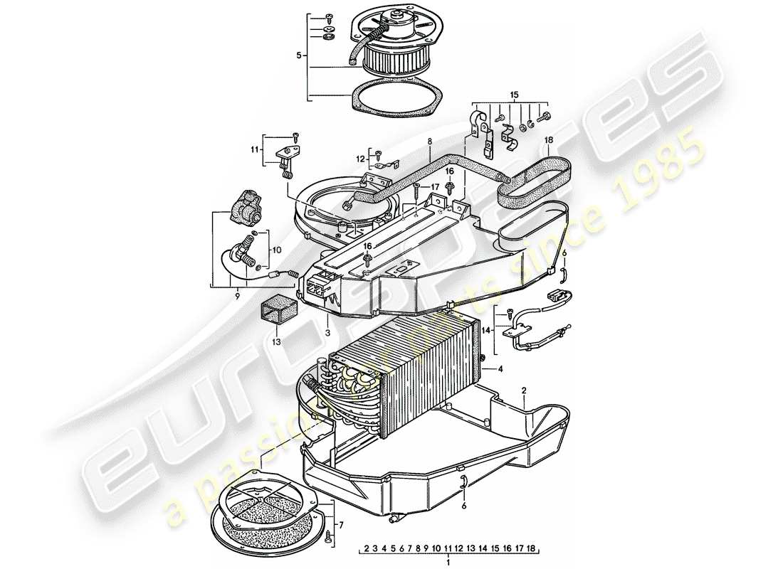 porsche 1976 (924) air conditioner - d - mj 1979>> - mj 1979 part diagram