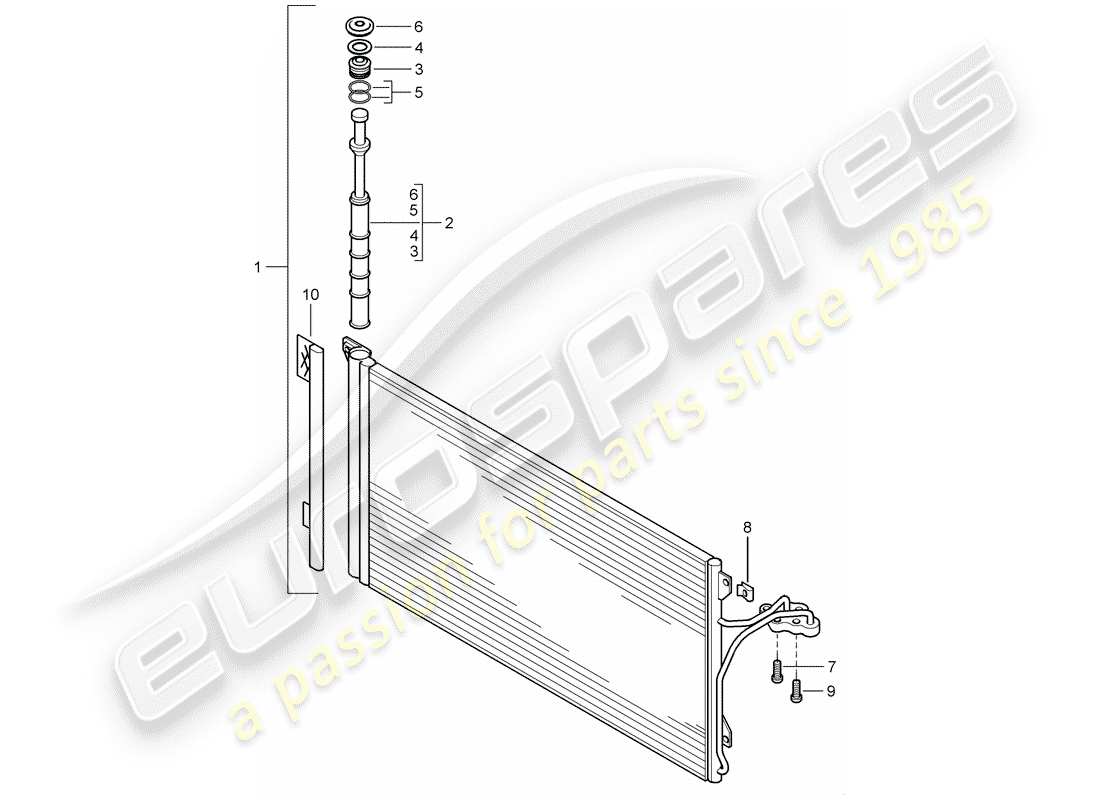 porsche 2003 (cayenne e1 9pa) capacitor part diagram