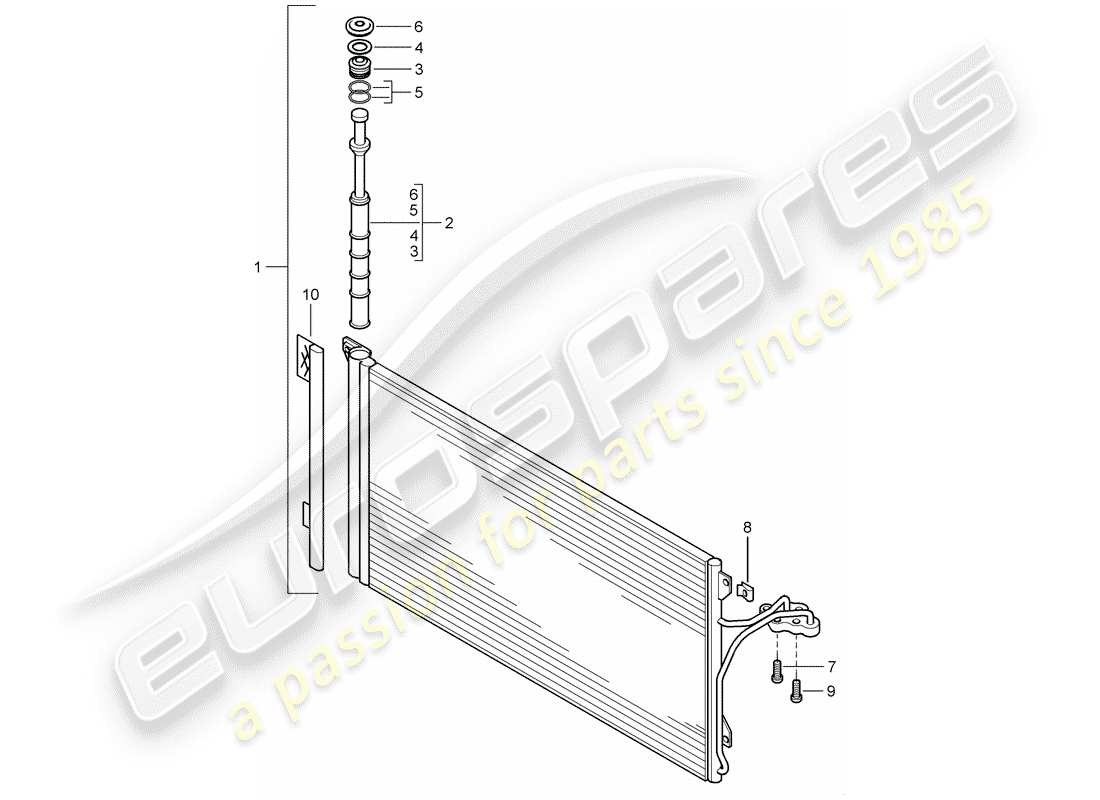 porsche cayenne (2003) capacitor part diagram