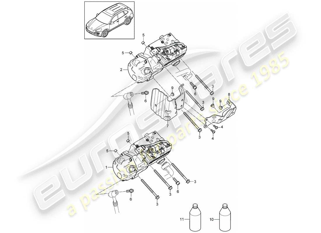 porsche 2013 (cayenne e2 92a) compressor part diagram