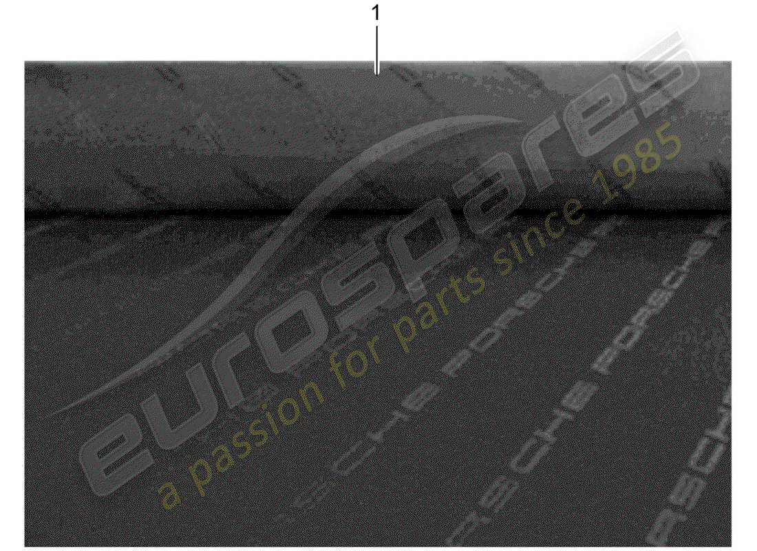 porsche classic accessories (1987) front seat - single parts - cloth part diagram