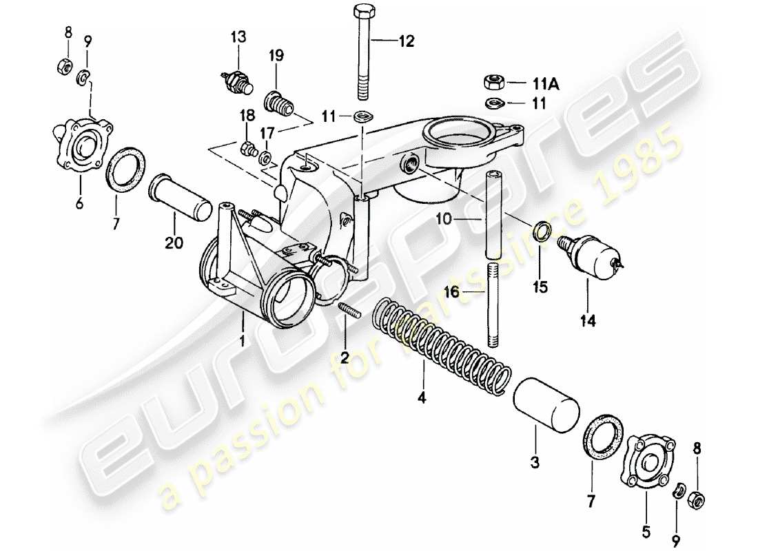 porsche 1980 (911) k-jetronic - ii part diagram