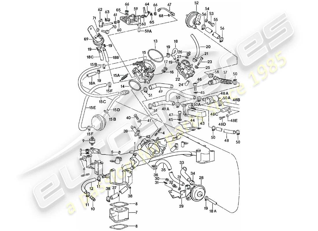 porsche 1981 (911) k-jetronic - i part diagram