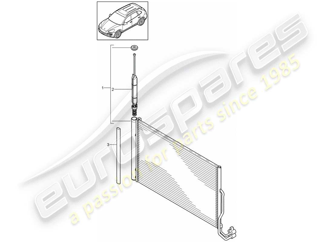 porsche 2015 (cayenne e2 92a) capacitor part diagram