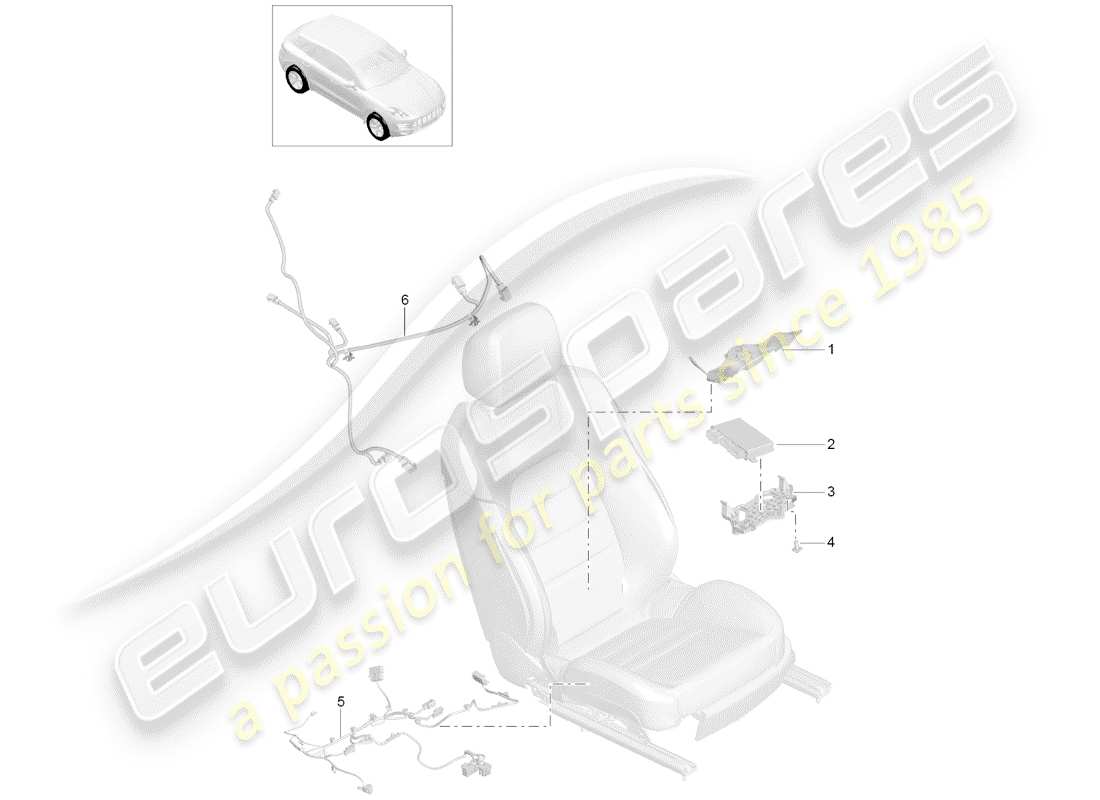 porsche 2015 (macan) electrics part diagram