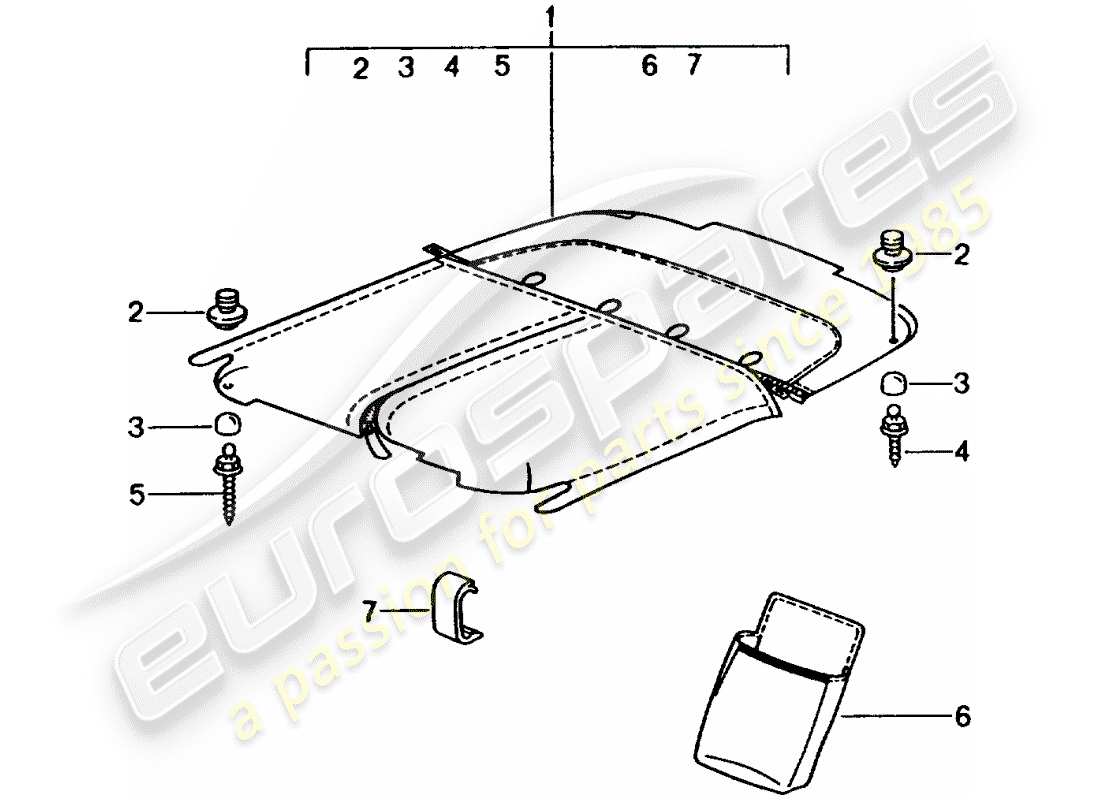 porsche tequipment catalogue (2012) tonneau cover parts diagram
