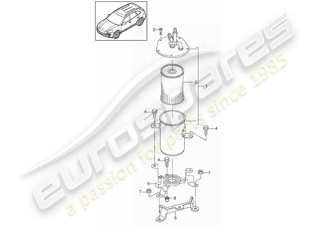 porsche 2015 (cayenne e2 92a) fuel system part diagram