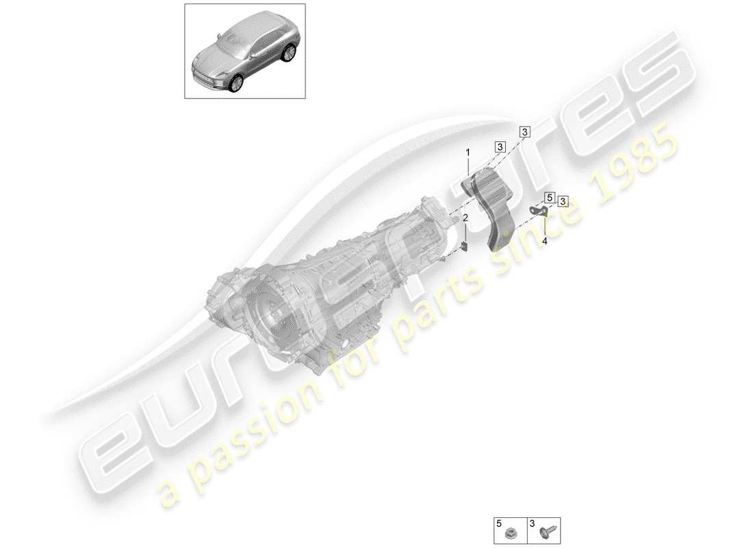 porsche 2019 (macan) air duct part diagram