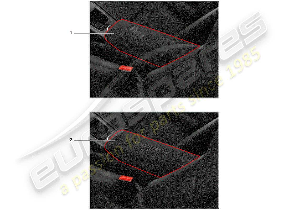 porsche 2016 (tequipment 98x/99x) cover part diagram