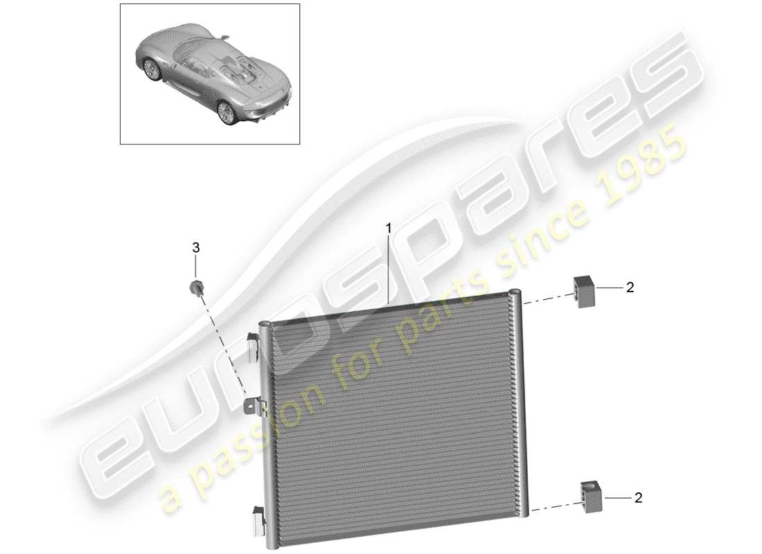 porsche 2015 (918 spyder) capacitor part diagram