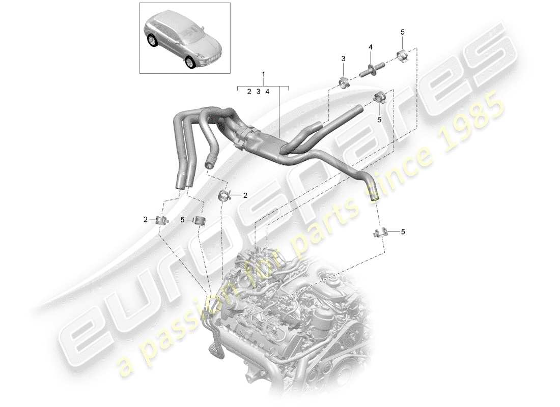 porsche 2016 (macan) fuel system part diagram