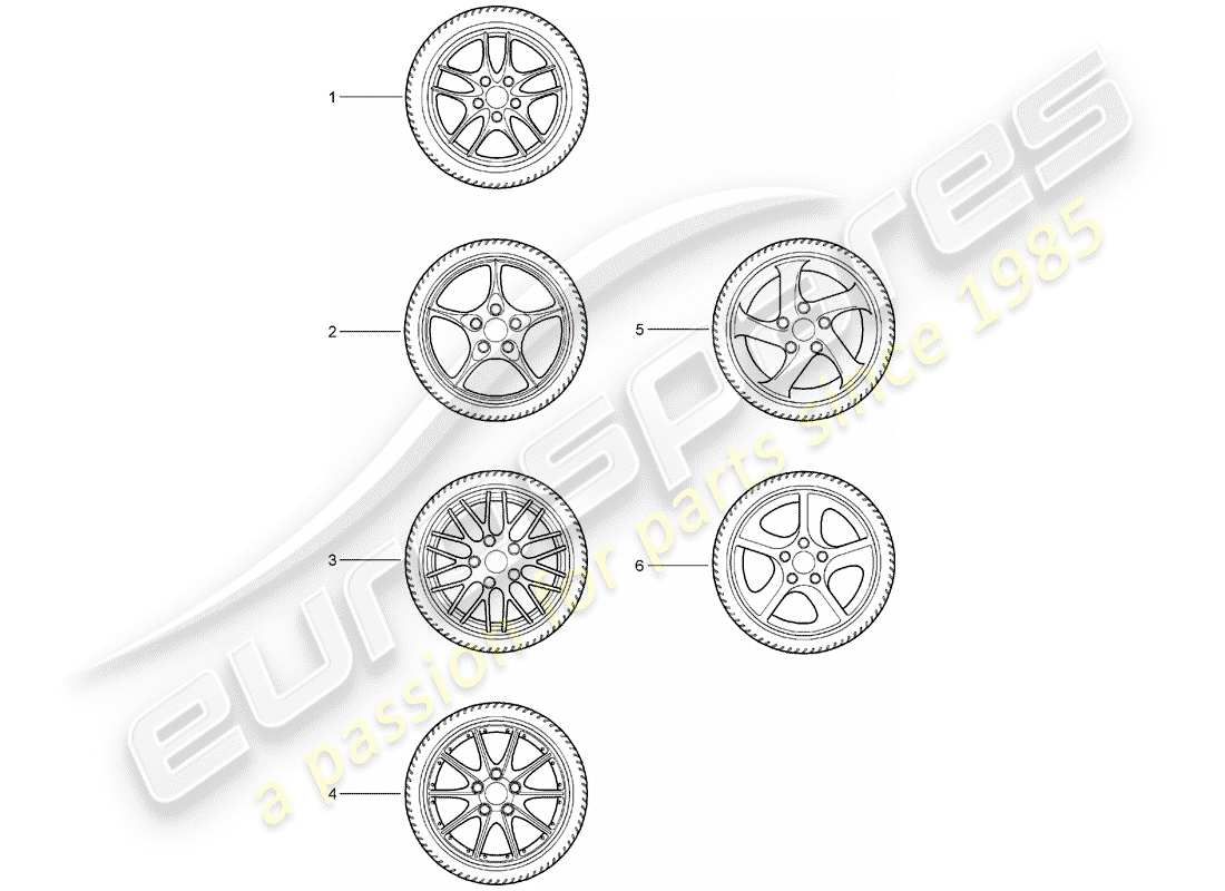 porsche tequipment catalogue (2001) gear wheel sets part diagram
