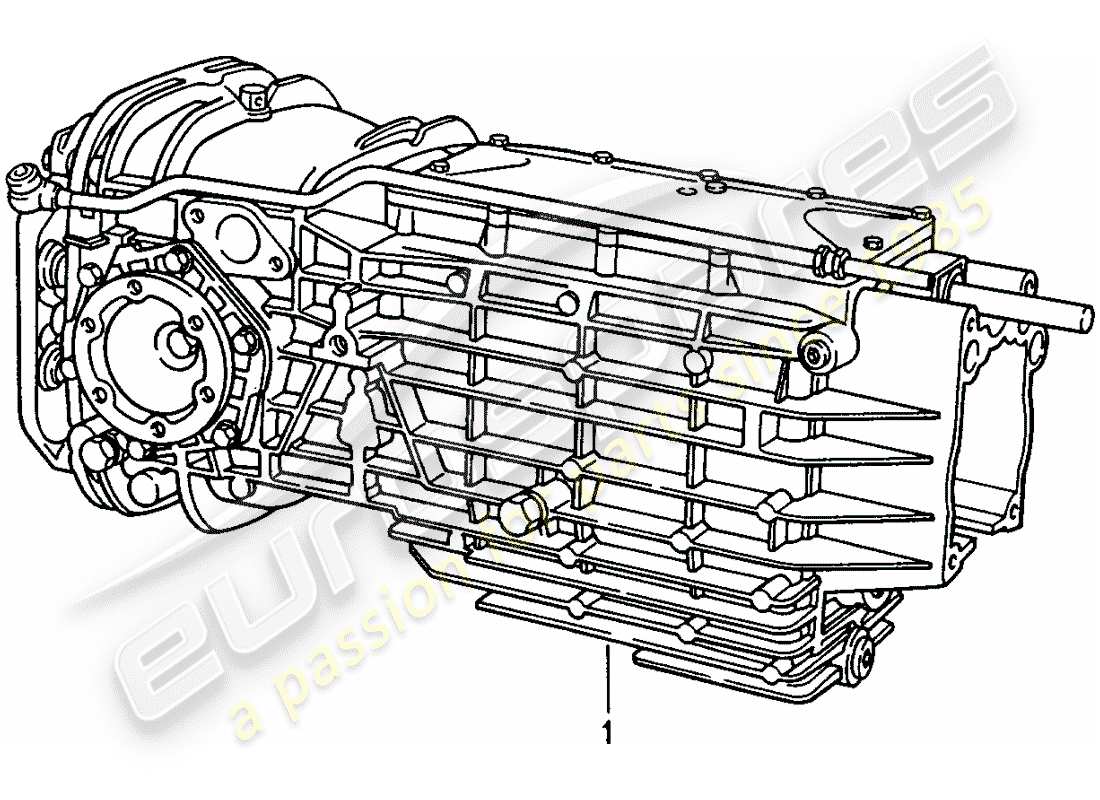 porsche replacement catalogue (1998) manual gearbox parts diagram