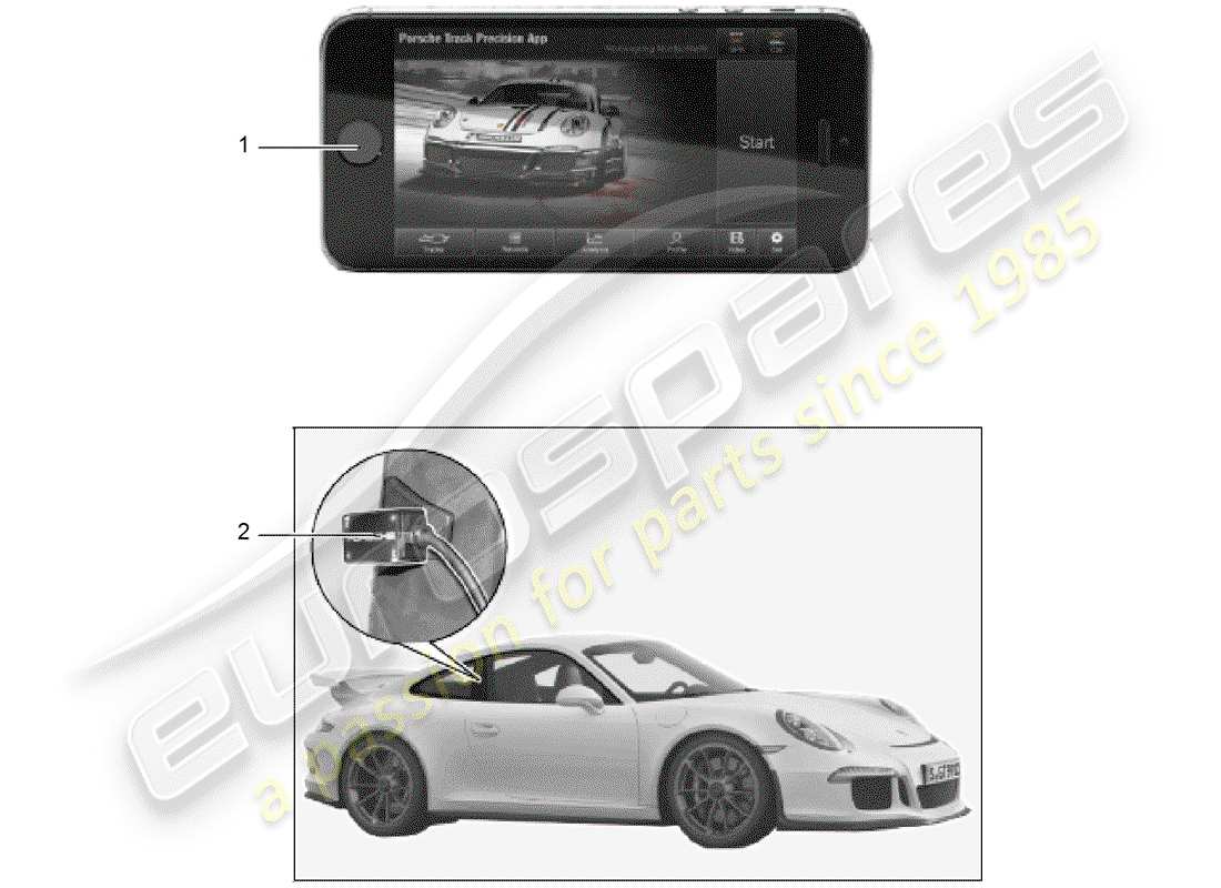 porsche 2012 (tequipment 98x/99x) speedometer part diagram