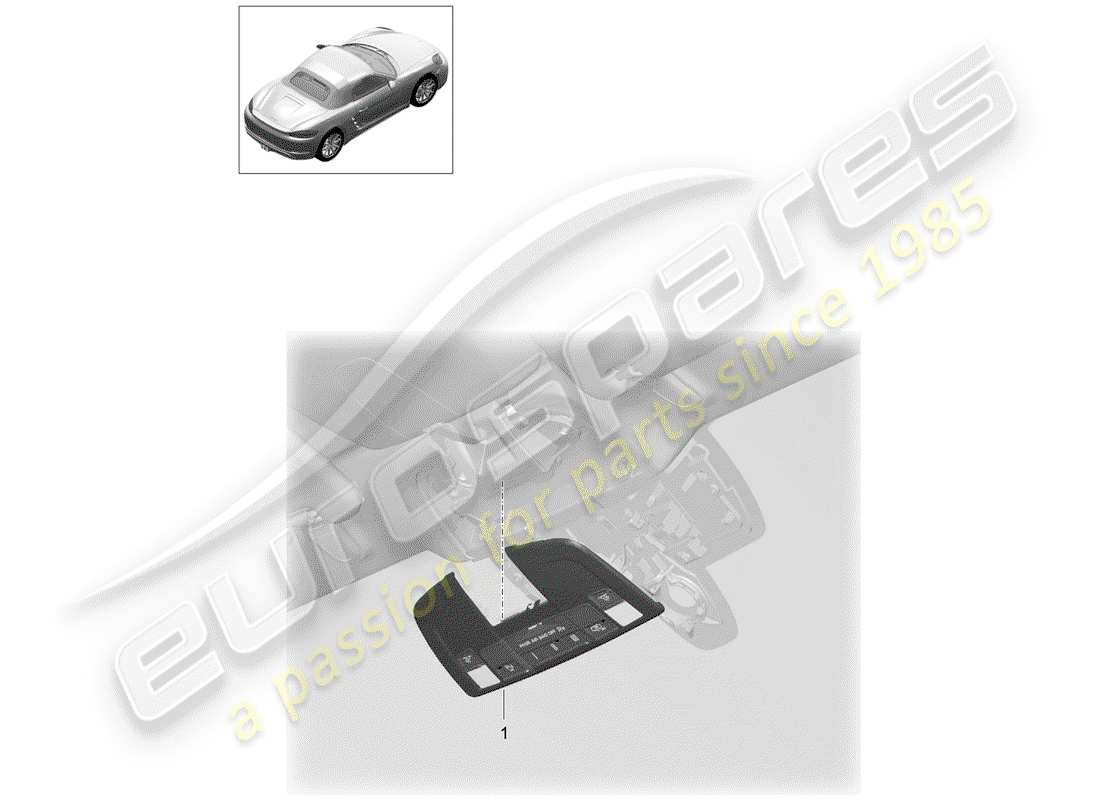 porsche 2019 (718 boxster) bracket part diagram