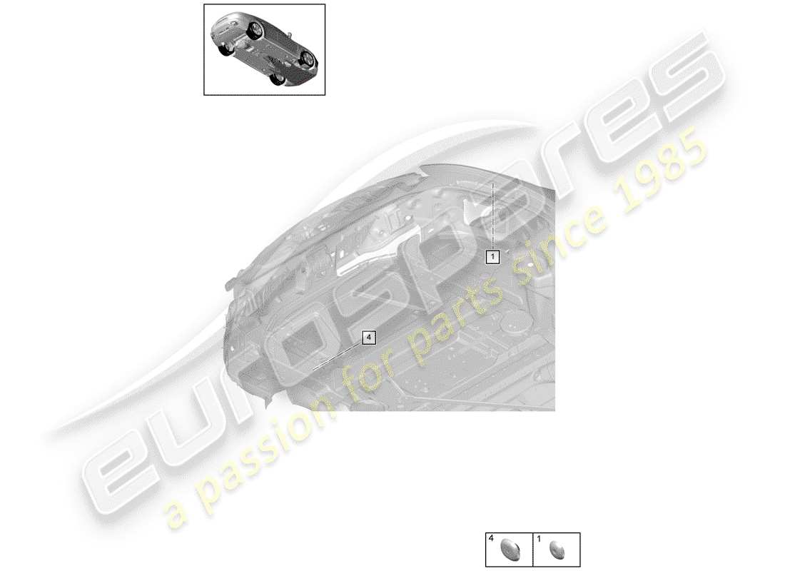 porsche 2020 (panamera 971-1) plug part diagram