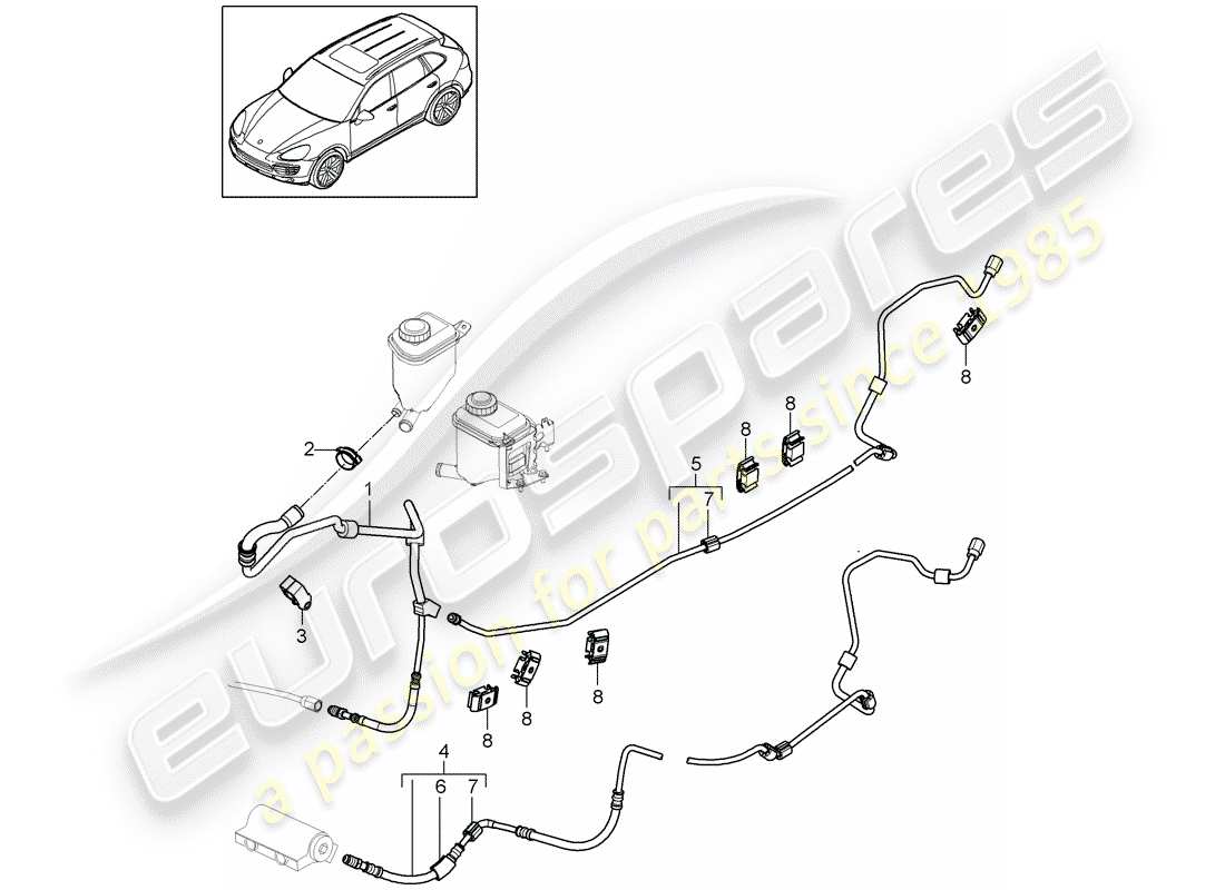 porsche 2013 (cayenne e2 92a) stabilizer part diagram