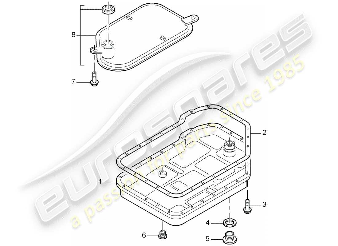 porsche 2006 (987 boxster) tiptronic part diagram