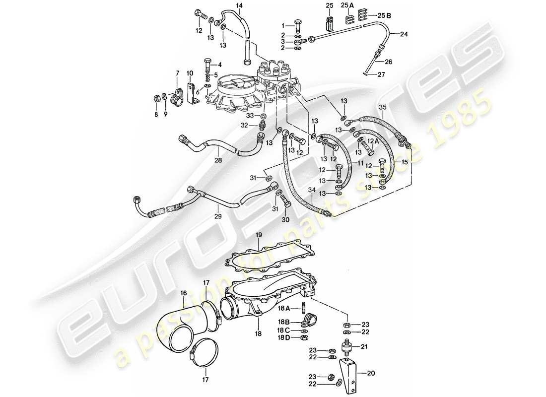 porsche 1984 (911) for - k-jetronic iii part diagram