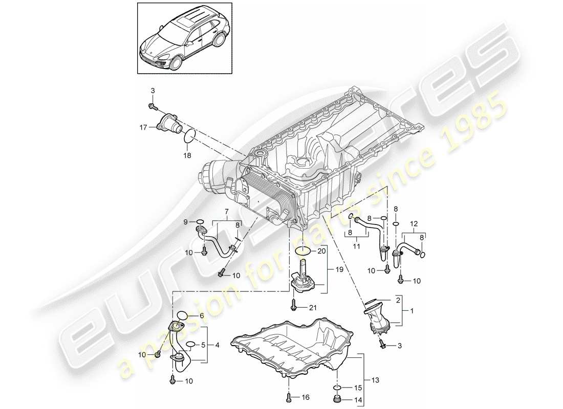porsche 2013 (cayenne e2 92a) intake manifold part diagram