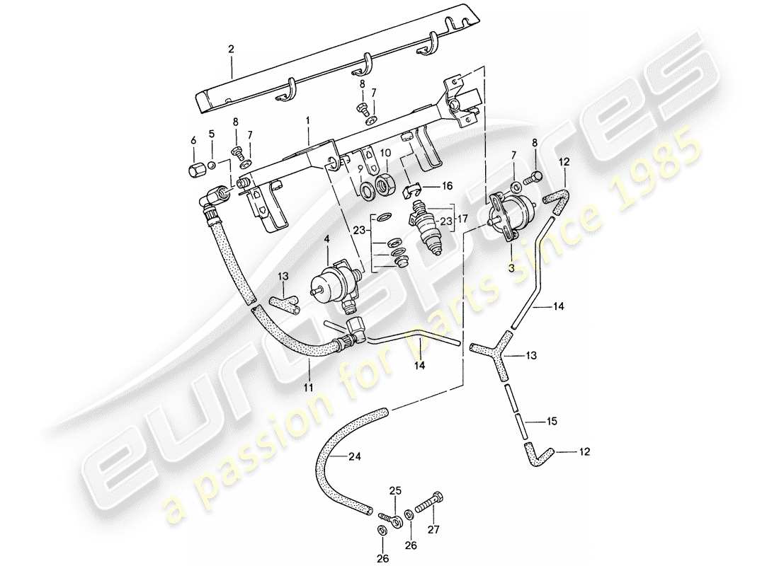 porsche 944 (1989) l-jetronic - 2 part diagram