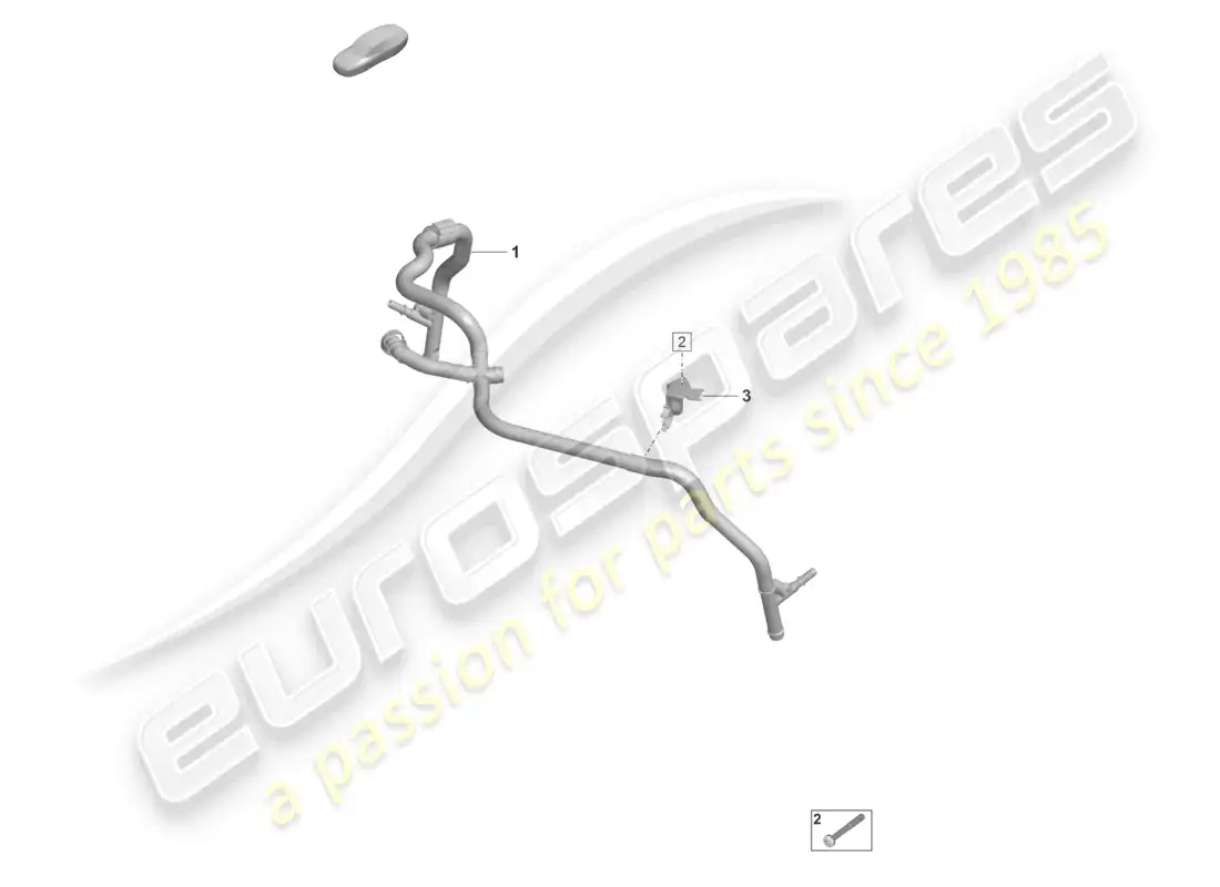 porsche 2021 (992-1 gt3/rs/st) crankcase housing ventilation breather line parts diagram