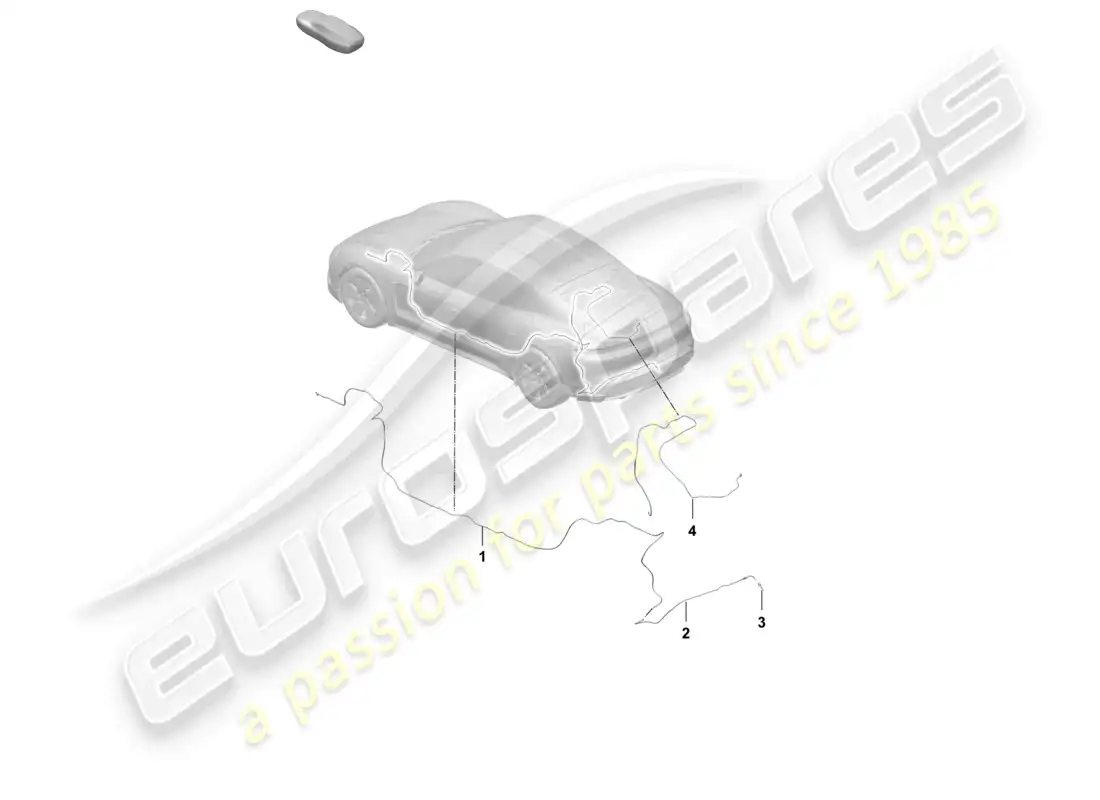 porsche 2025 (taycan 9j1-2) pipe/hose line reversing camera rear window wiper part diagram