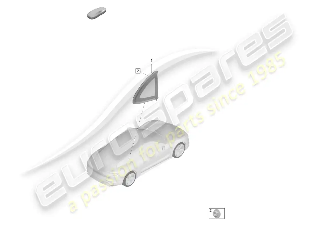 porsche 2022 (taycan 9j1-1) side window parts diagram