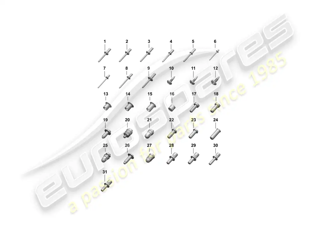 porsche 2025 (taycan 9j1-2) fasteners car body part diagram
