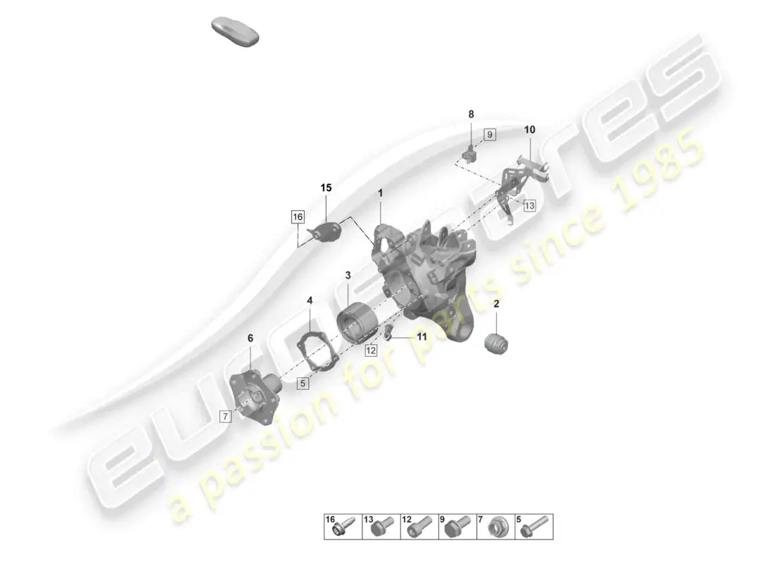 porsche 2025 (taycan 9j1-2) wheel carrier part diagram